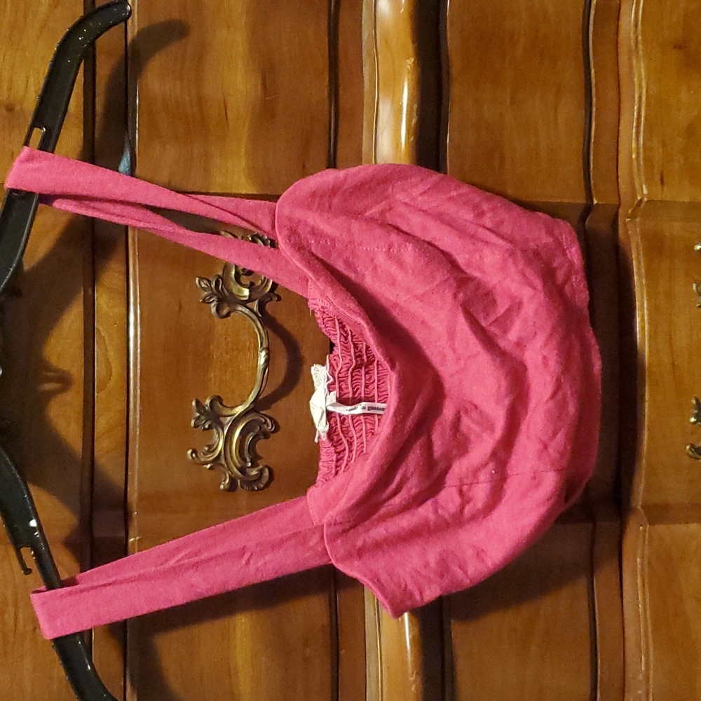 Pink crop top